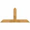 Ekena Millwork Portland Rough Sawn Timber Gable Bracket, Western Red Cedar, 60"W x 30"H x 2"D x 6"F, 12/12 Pitch GBW060X30X0206POR00RWR - alternate 1